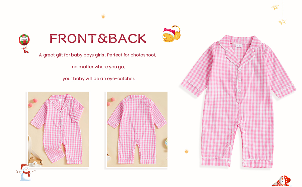 Baby Girls Boys Sleepsuits Long Sleeve