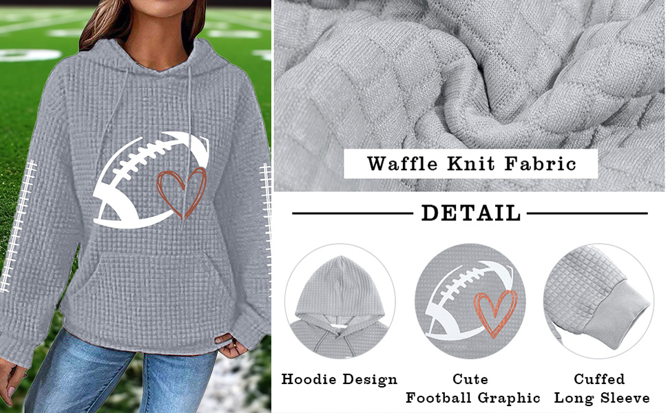 Waffile Hoodies for Womens