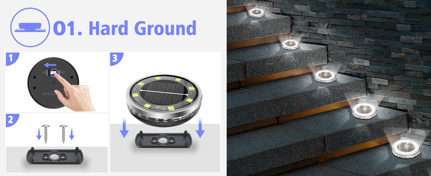 solar puck lights