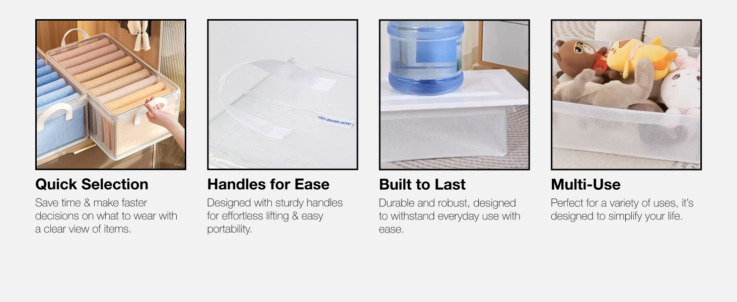 transparent wardrobe organizer