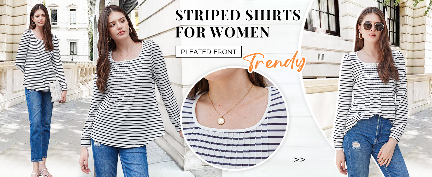 womens striped shirts