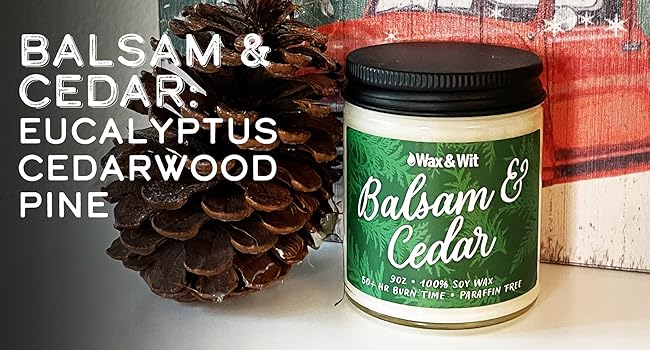 Balsam and Cedar Holiday Candle