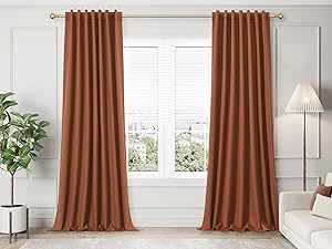 Burnt Orange Blackout Curtains