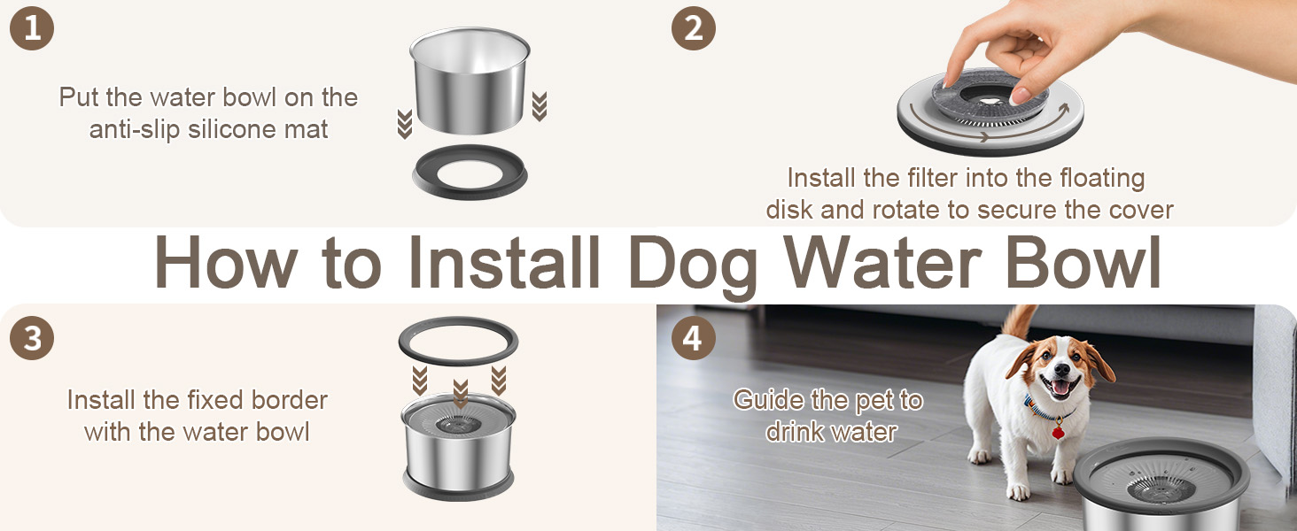 large dog water bowl