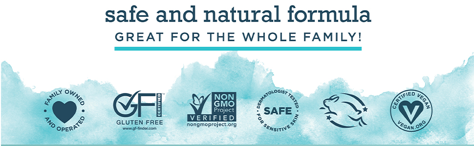 safe formula for the whole family including sensitive skin 