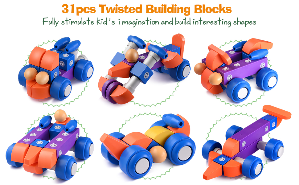 EPPO Building Blocks for Toddlers, STEM Building Toys for