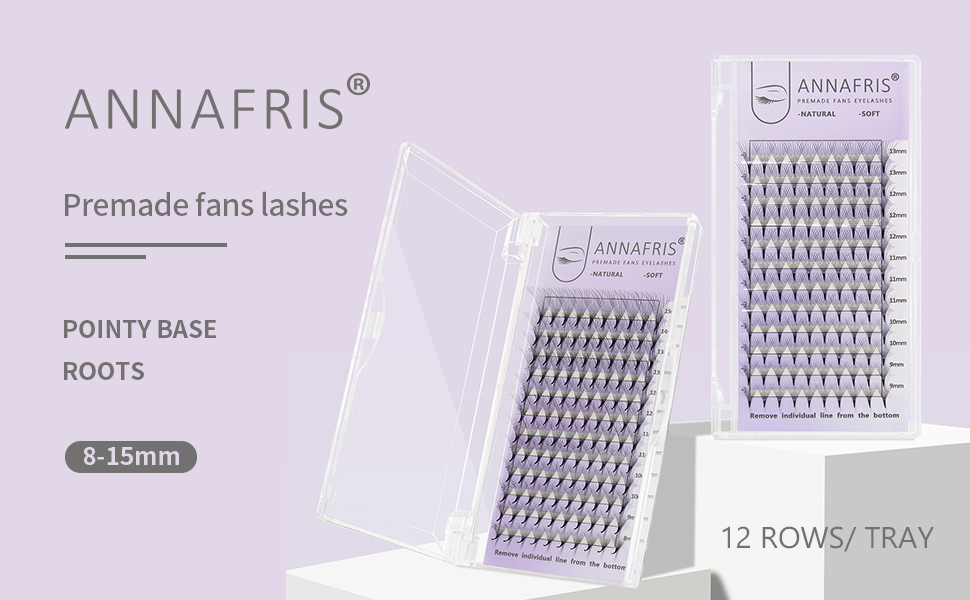 Pointy Base Premade Fans Eyelash Extension