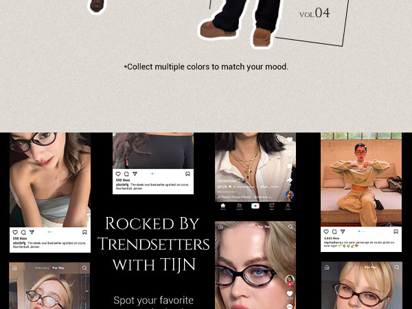 TIJN Olisa Oval Blue Light Blocking Glasses