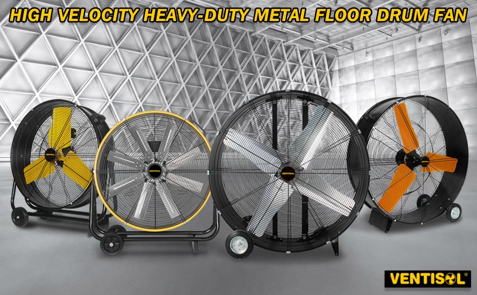 heavy-duty industrial drum fan