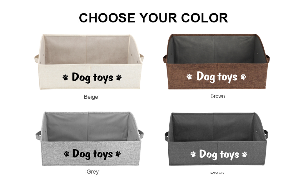 Pet Supplies PET ARTIST Sturdy Collapsible Dog Organization and Storage Basket Accessible,Cute