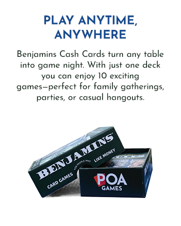 POA Games - B0FBXB3KQQ - Benjamins Cash Cards - Brand Story - 2025 M3