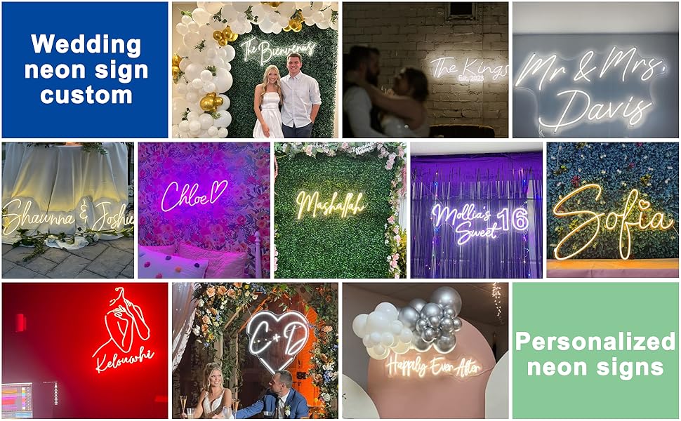 custom neon sign for wall decor