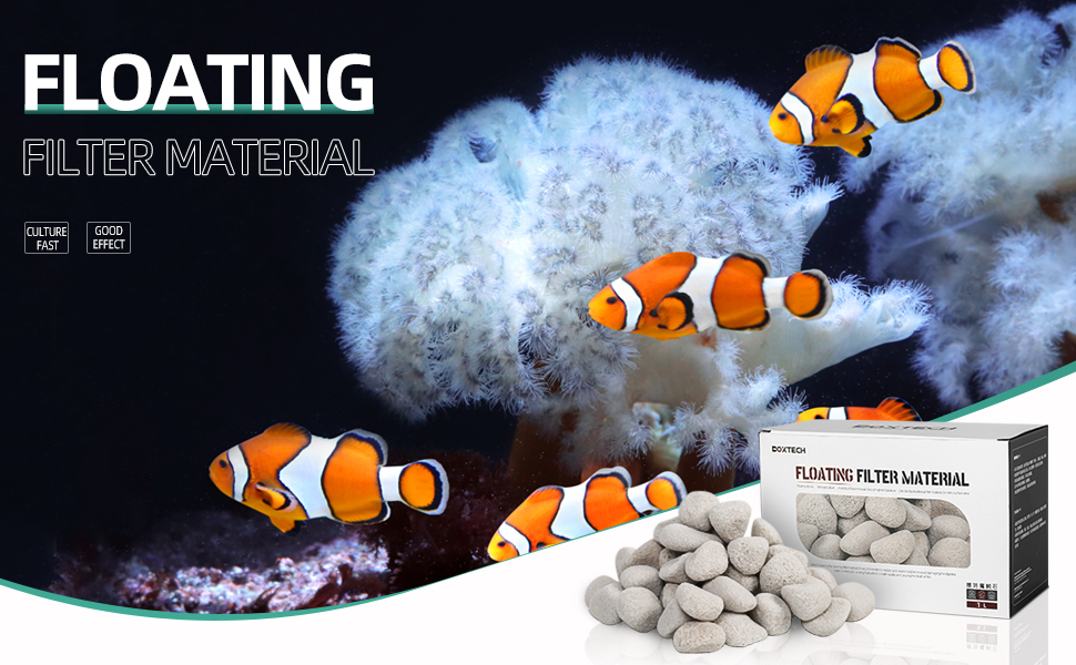 UPETTOOLS Aquarium Biological Filter Media, 1.2 Inch