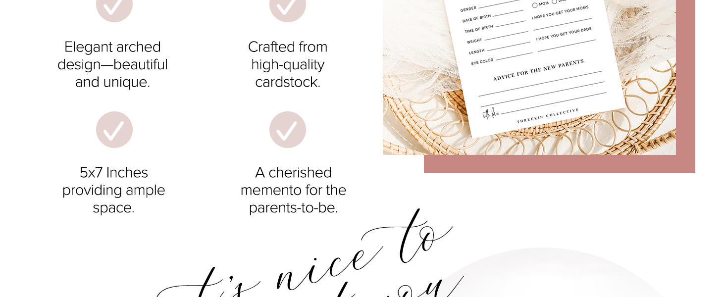 Baby advice cards