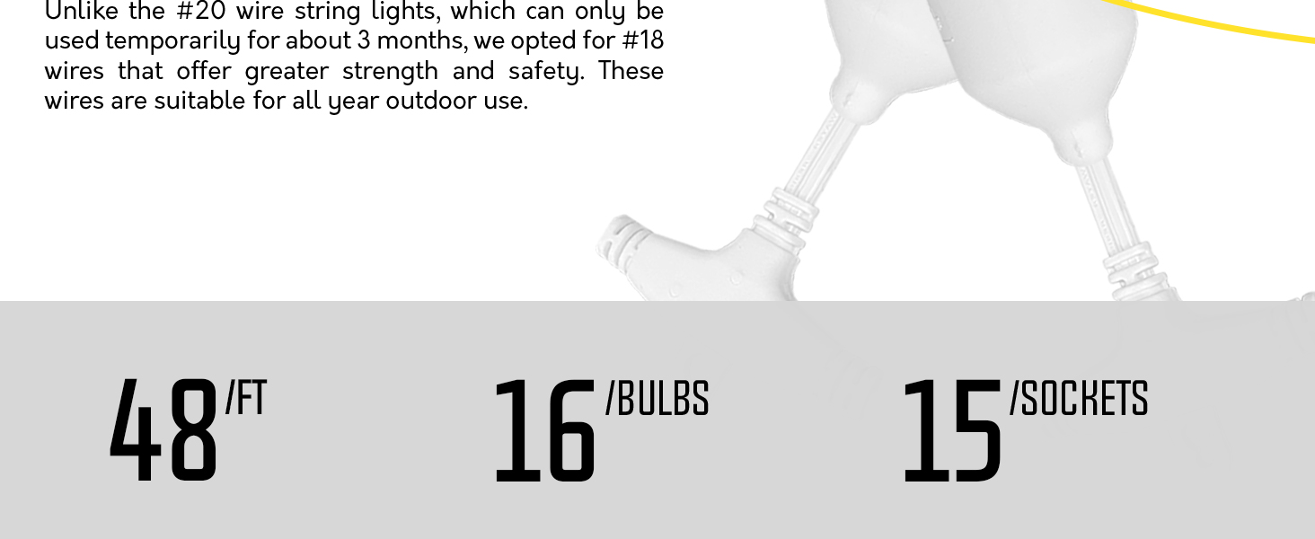 Banord Outdoor String Lights