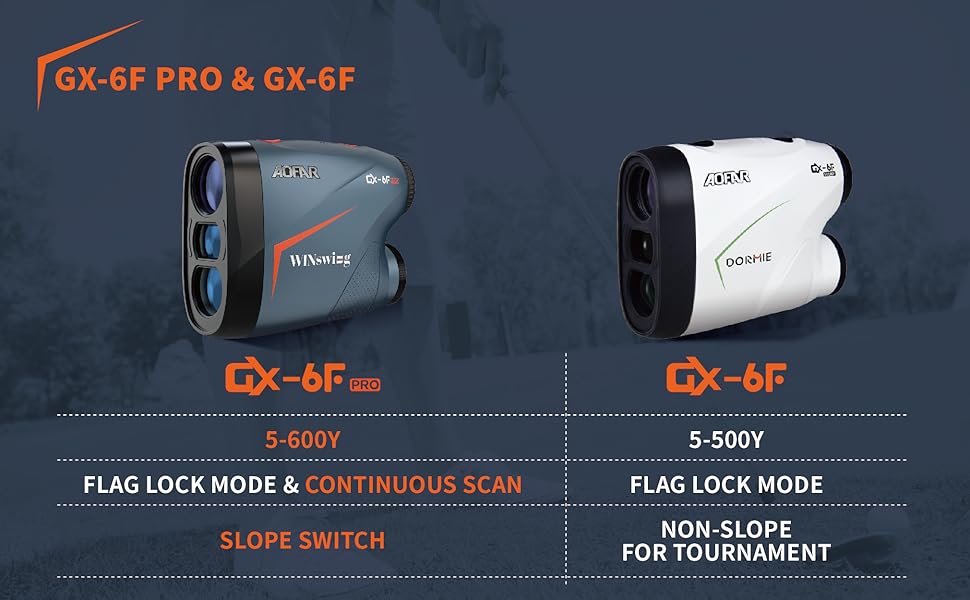 AOFAR GX6F PRO Golf Range Finder with Slope Devices Distance Measuring