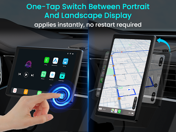Amazon.com: 8” Wireless Apple CarPlay Screen for Car with