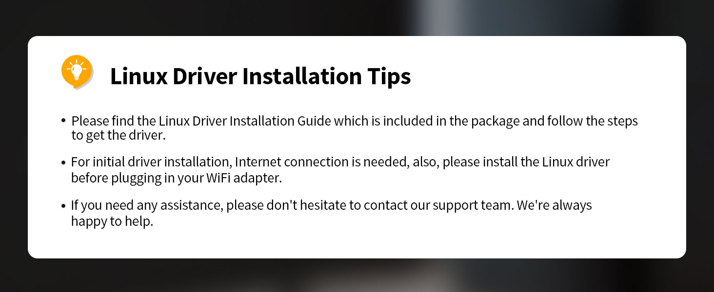 BrosTrend 1800Mbps WiFi 6 Linux Compatible WiFi Adapter Linux Driver Installation Tips