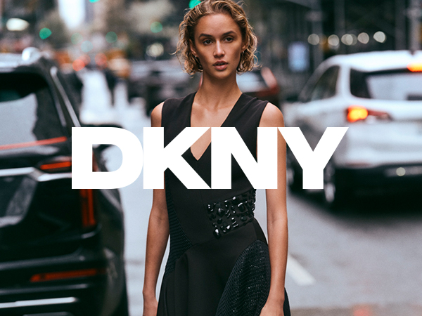 DKNY Women's Sleeveless Zip-Closure Crew Neck Top, BLK Laz