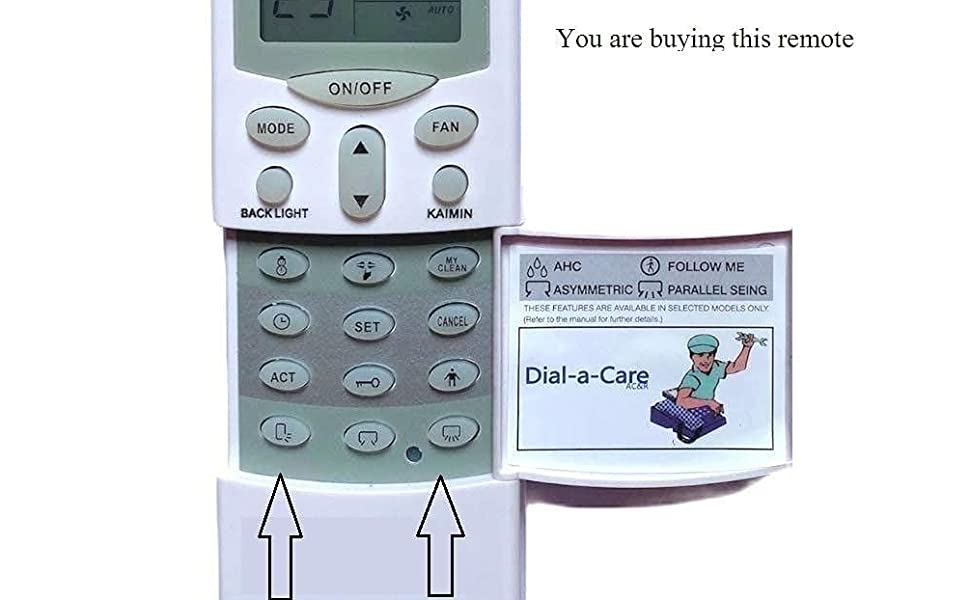 Buy LUCRE AC Remote No. 59 with Backlight & Timer, Compatible