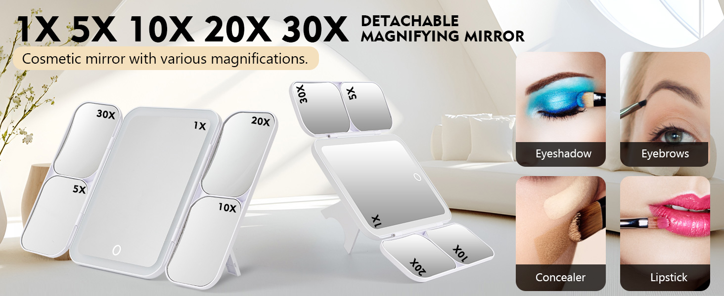 travel makeup bag with mirror