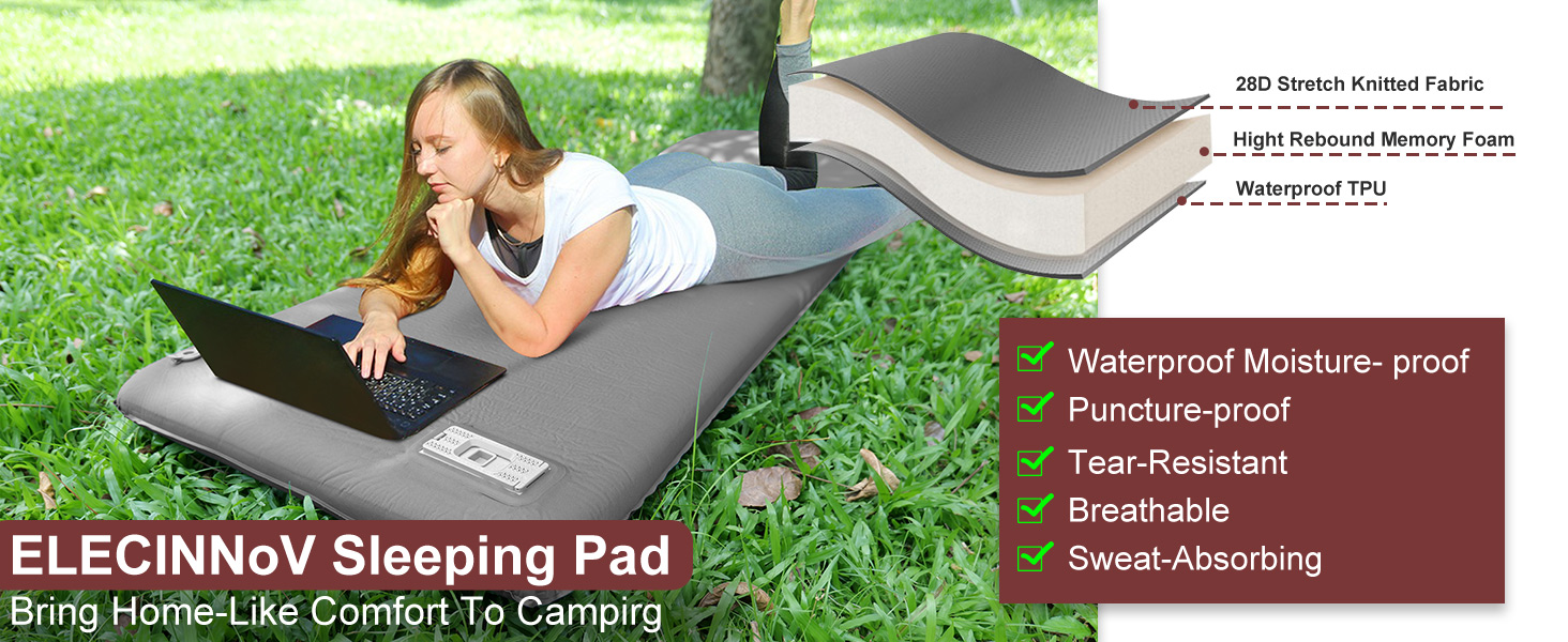 self inflating sleeping pad