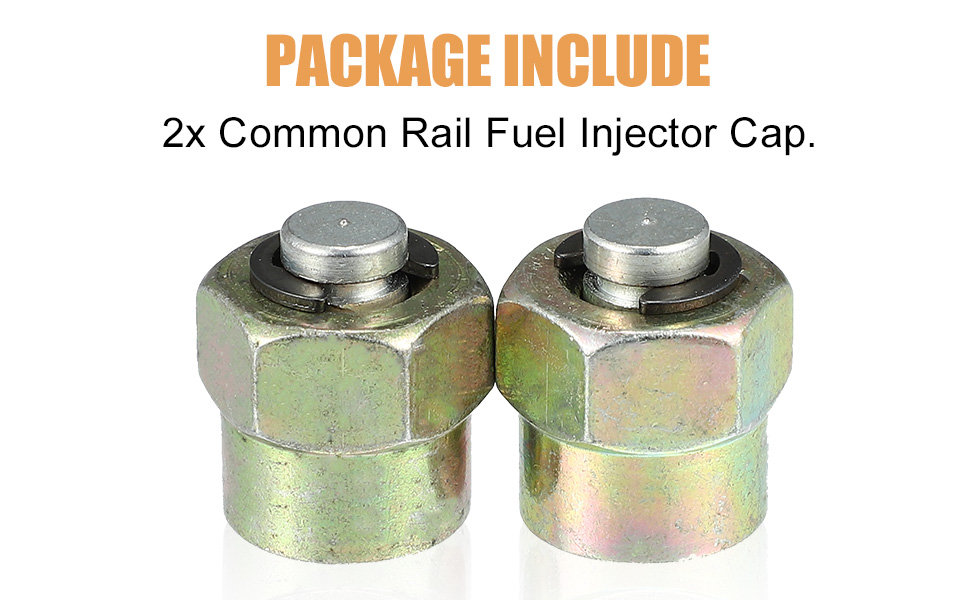 X AUTOHAUX 2pcs 12mm Diesel Common Rail Fuel Injector Cap