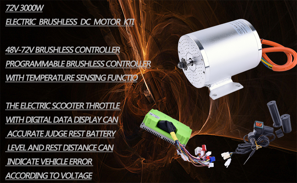 Electric Motor with Temperature Sensing