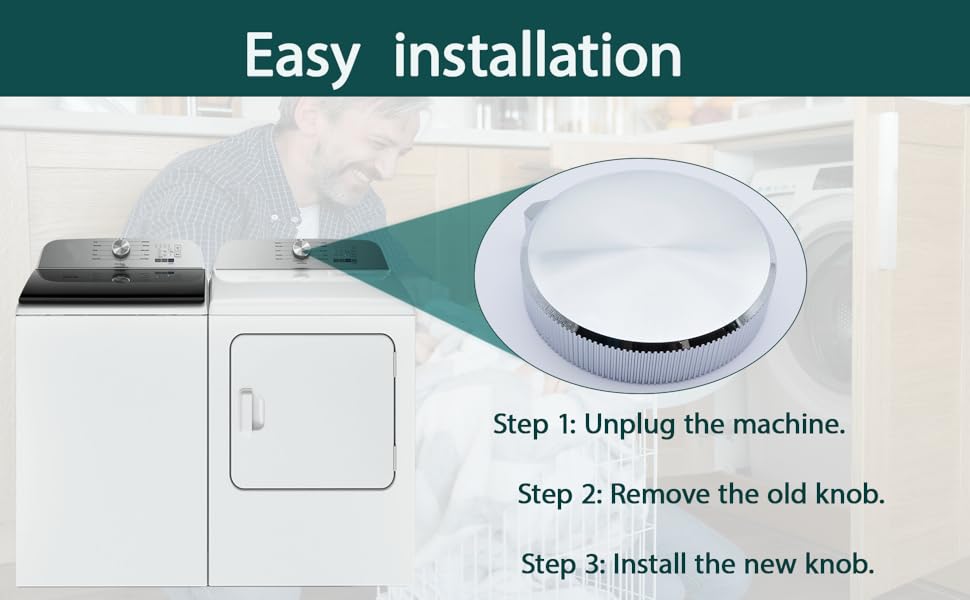 W11675852 Dryer Control Knob (Large) Replacement Compatible