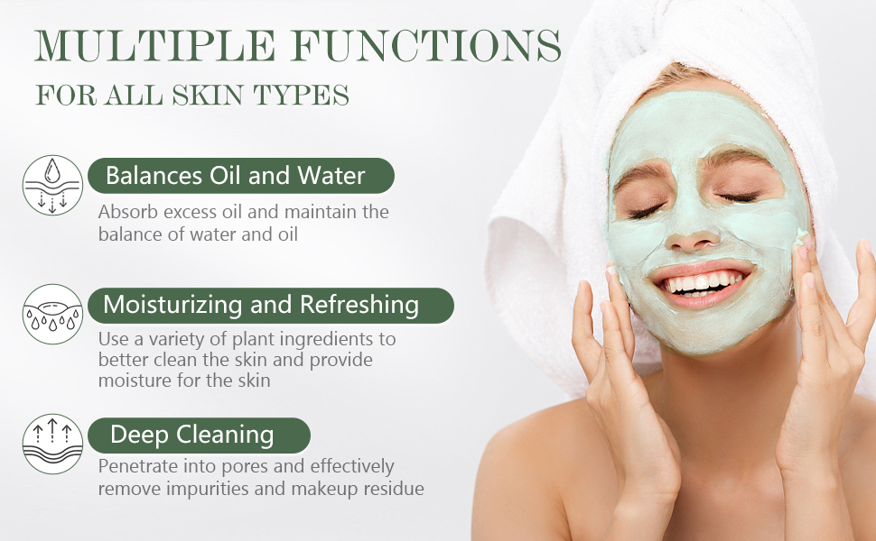 Green Tea Mask Stick for Face Purifying Clay Mask Stick with Green Tea