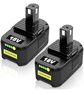 2Pack 8.0Ah P108 Replacement Battery for Ryobi Battery 18V Compatible for Ryobi Battery RB18L50 R...