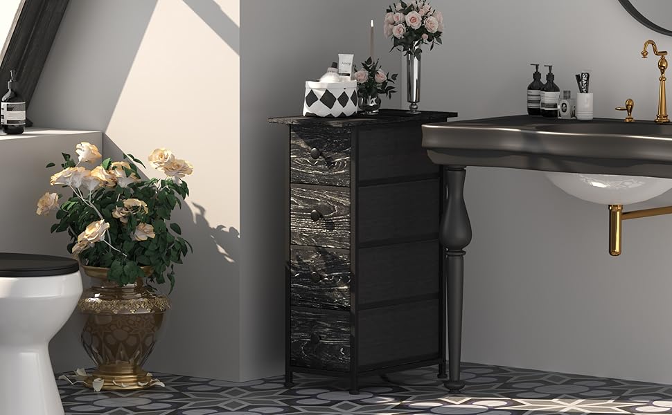 black dresser storage drawers