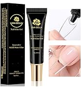UNA GELLA Soft Gel Nail Tips Glue Gel | Solid Nail Glue Gel 15ml | Lamp Curing Needed Solid State...