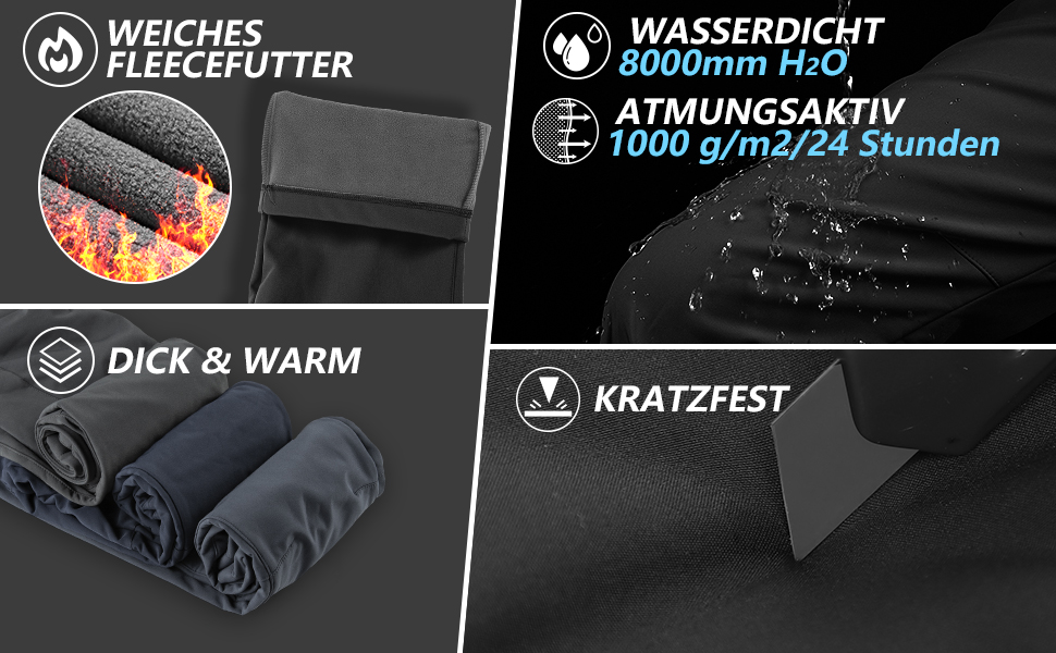 Fleece thermo schnee hose Herbst Ski Hosen männer outdoor jeans Verdickte Berghose Funktionshose