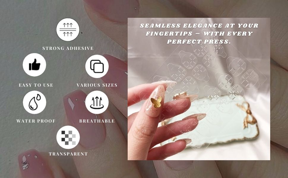 NAIL GLUE STICKER