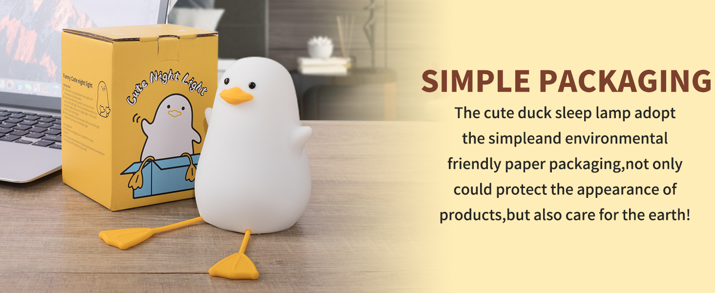 Anywin Duck Night Light,Benson Duck lamp,Cute Duck Night Light for Kids