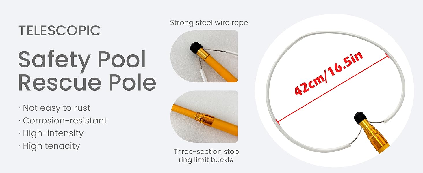 emergency pool rescue pole