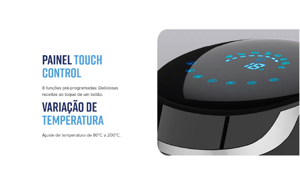 Fritadeira Black Digital Fryer 3,2L Oster com Painel Touch