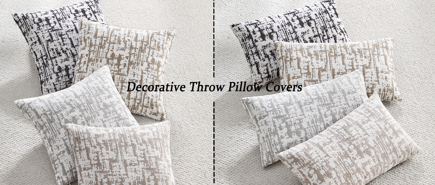 GIGIZAZA 12x20 Inch Decorative Throw Pillow Covers,Set of 2