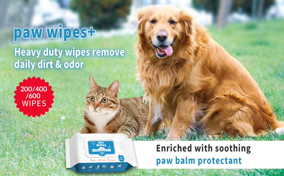 Tetesol Dog Wipes for Dogs Cats, 600 Count All Purpose