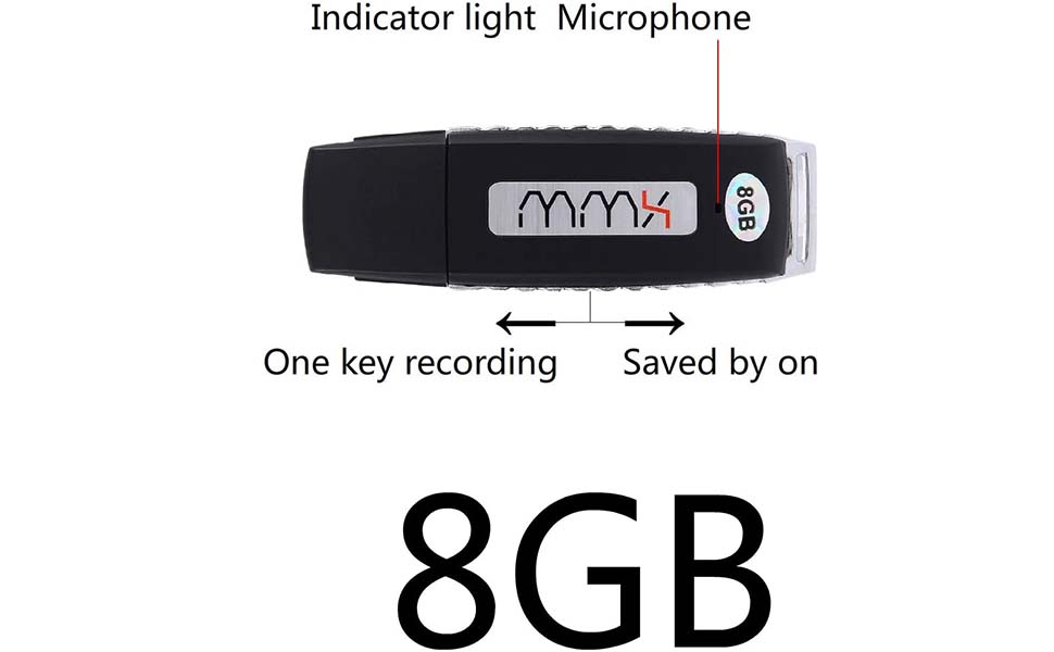 8GB Voice Recorder for Lectures Meetings 72Hours Digital