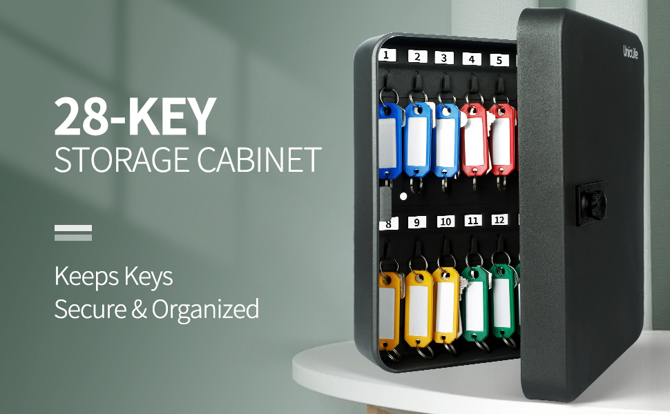 Uniclife 28Key Steel Key with Combination Lock