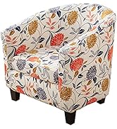 2 Piece Tub Chair Covers with Cushion Cover Soft Stretch Club Chair Slipcover Furniture Protector...