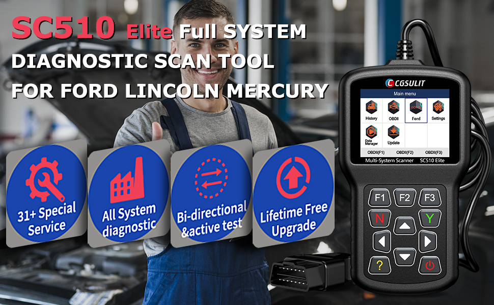 Scan Tool for Ford Lincoln Mercury, Full Systems Diagnostic