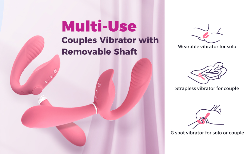 Strapless Strap On Dildo Vibrator Double Ended Vibrating Lesbian Sex Toys for Women Couples