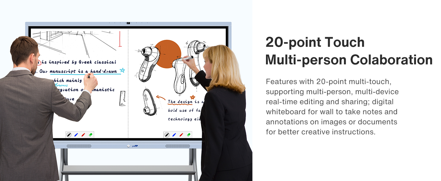 65 inch Digital Interactive Whiteboard DisplayElectronic Smartboard for Classroom Office Home