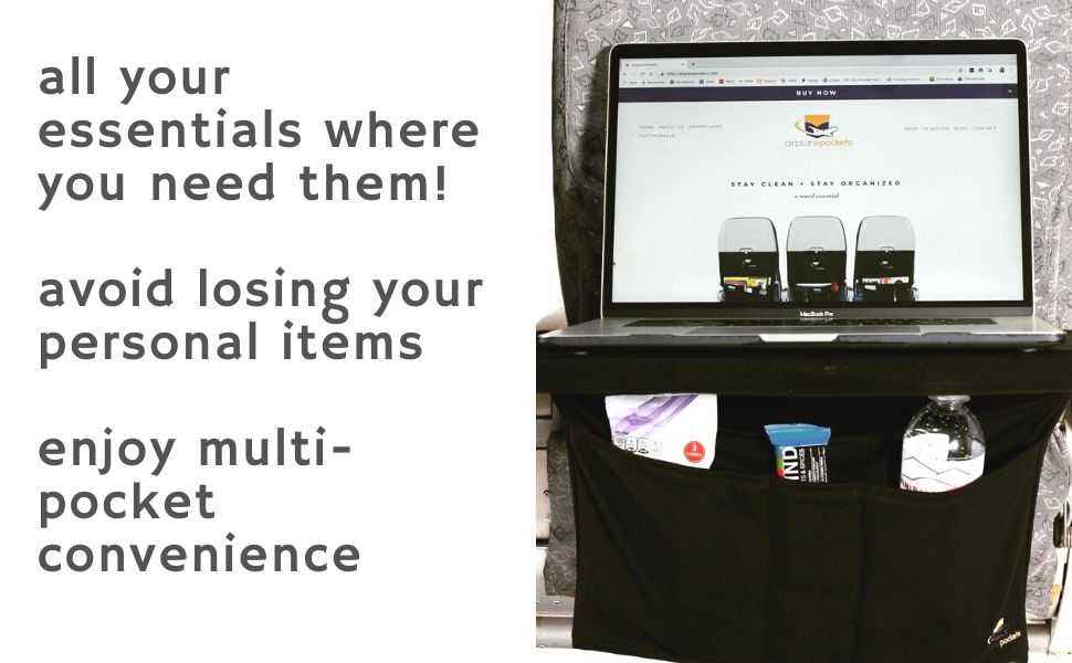 airplane seat back organizers travel essentials personal items media 