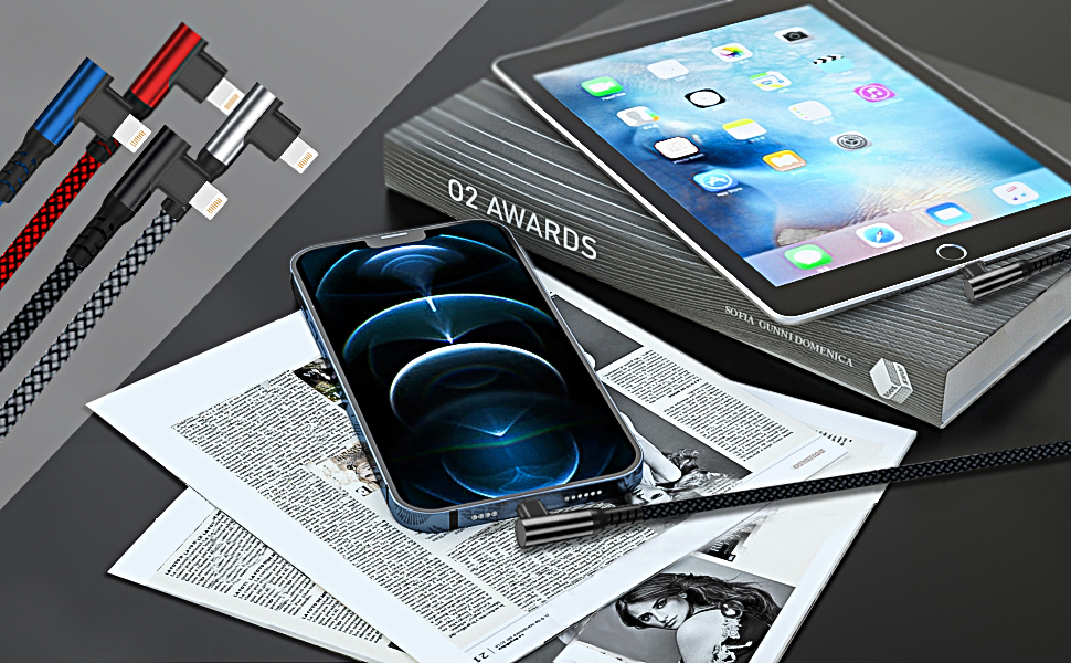 Basesailor USB C to Lightning Charger Cable Right Angle 6