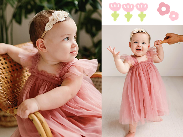 新品・タグ付き　Treat Girl's tulle frill jersey Itsun Fall Savings Clearance 2023! Dress for Toddler Girl