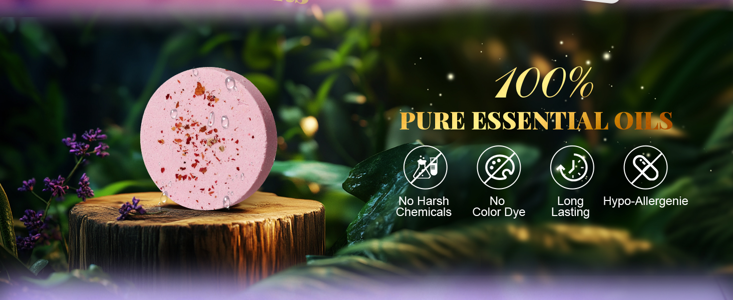 8 Pack Shower Bombs with Natural Essential Oils